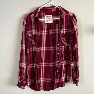 Target plaid button down shirt
